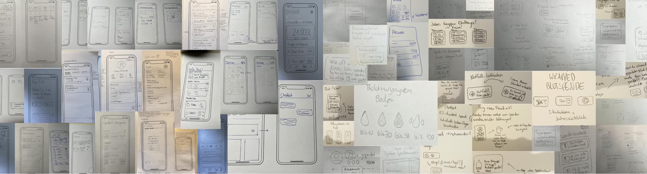 Wireframe block — early flow exploration for Pulse