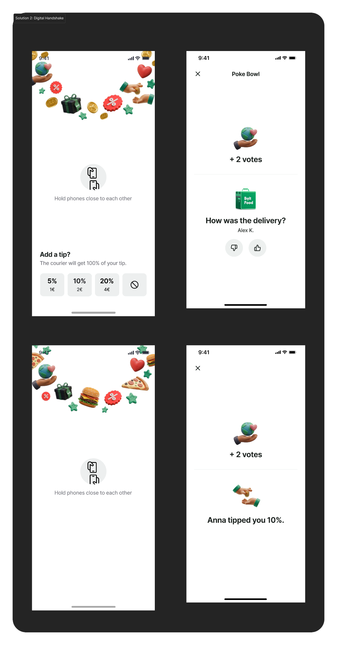 Undesigned doorstep moment in the delivery flow