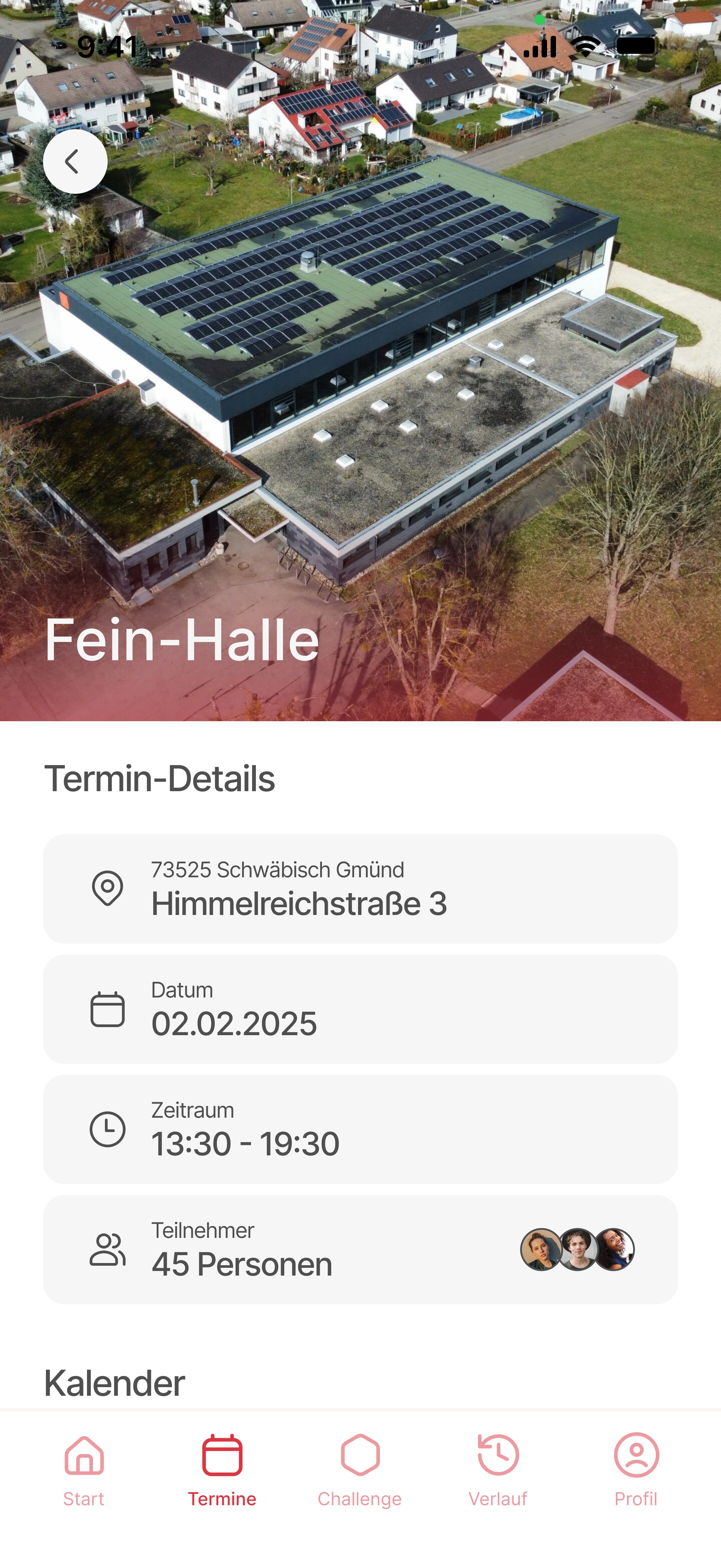 Pulse UI — appointment finder