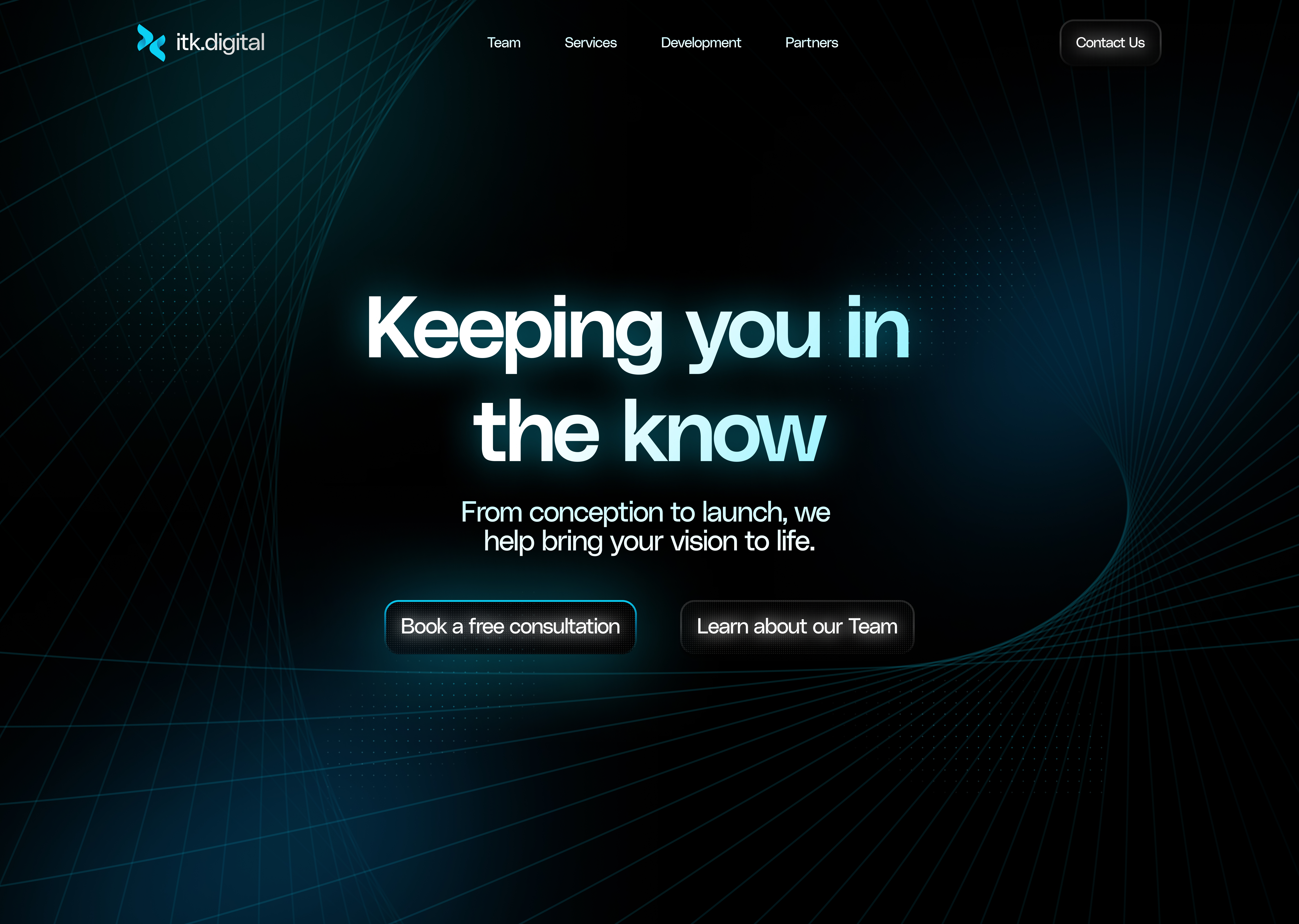 ITK Agency Landing Page
