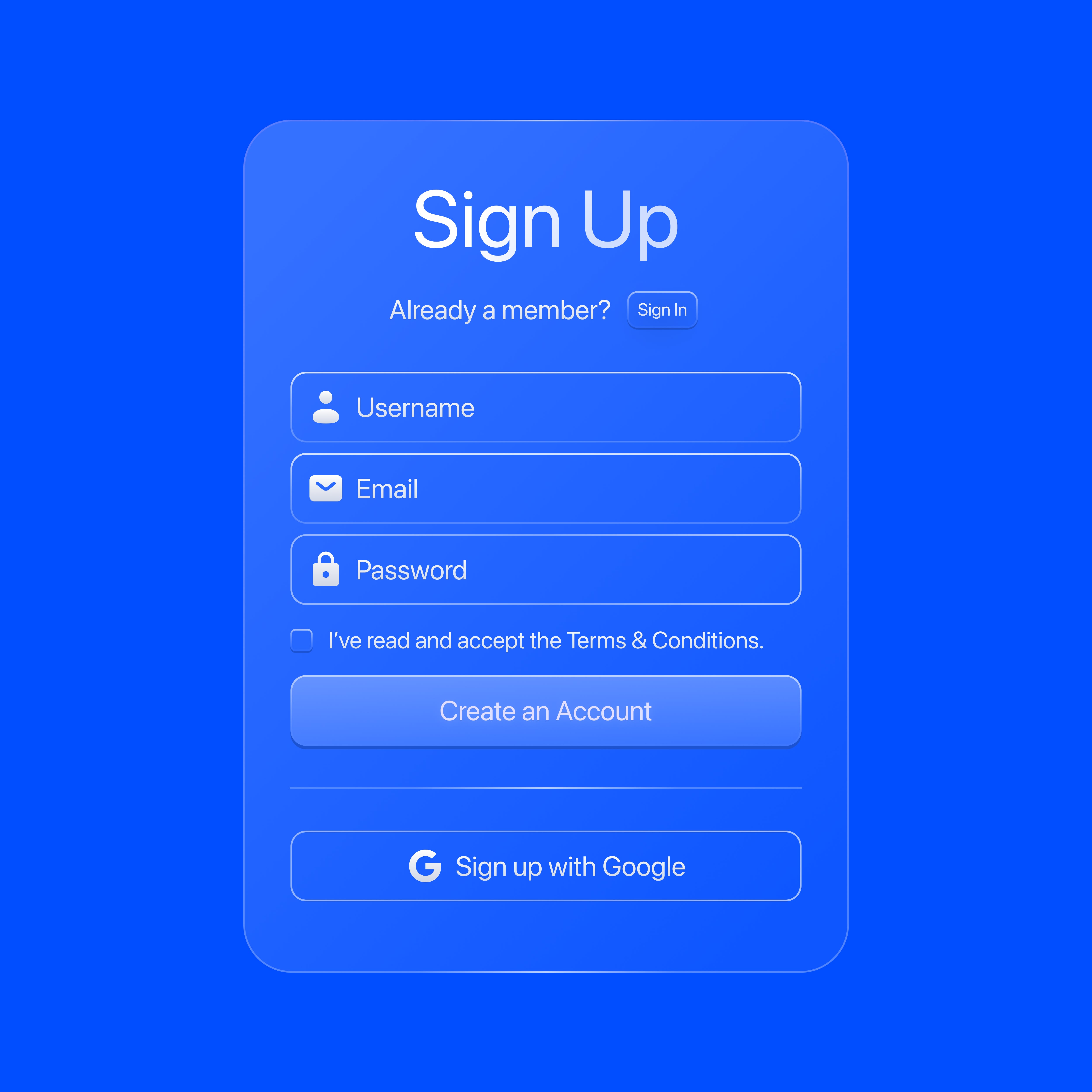 Sign Up Flow